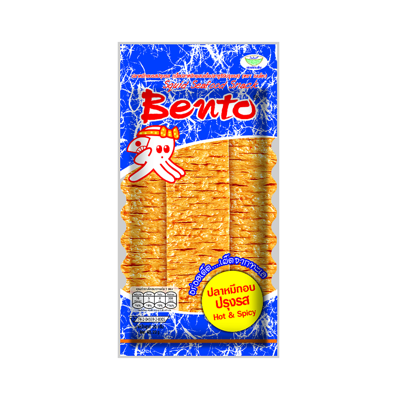 Bento Seafood Snack Blue 20g x 36pcs - Asia Mart Export Co., Ltd.