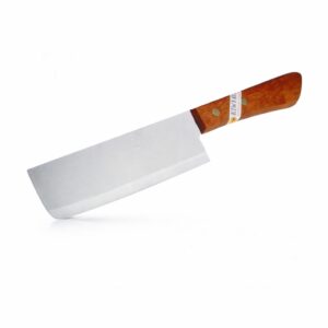KIWI#172 Straight-Edge Knife with Wooden Handle, 7 Inches